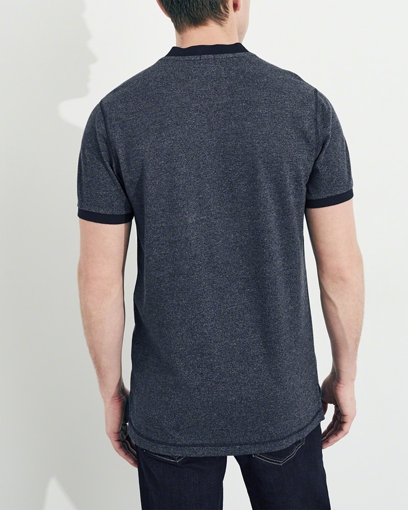 Hình Áo thun nam Hollister cổ trụ HCO-H10 Blade Collar Stretch Pique Polo