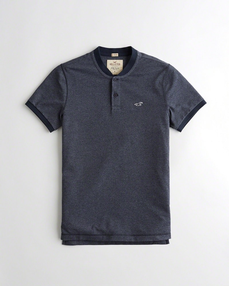 Hình Áo thun nam Hollister cổ trụ HCO-H10 Blade Collar Stretch Pique Polo