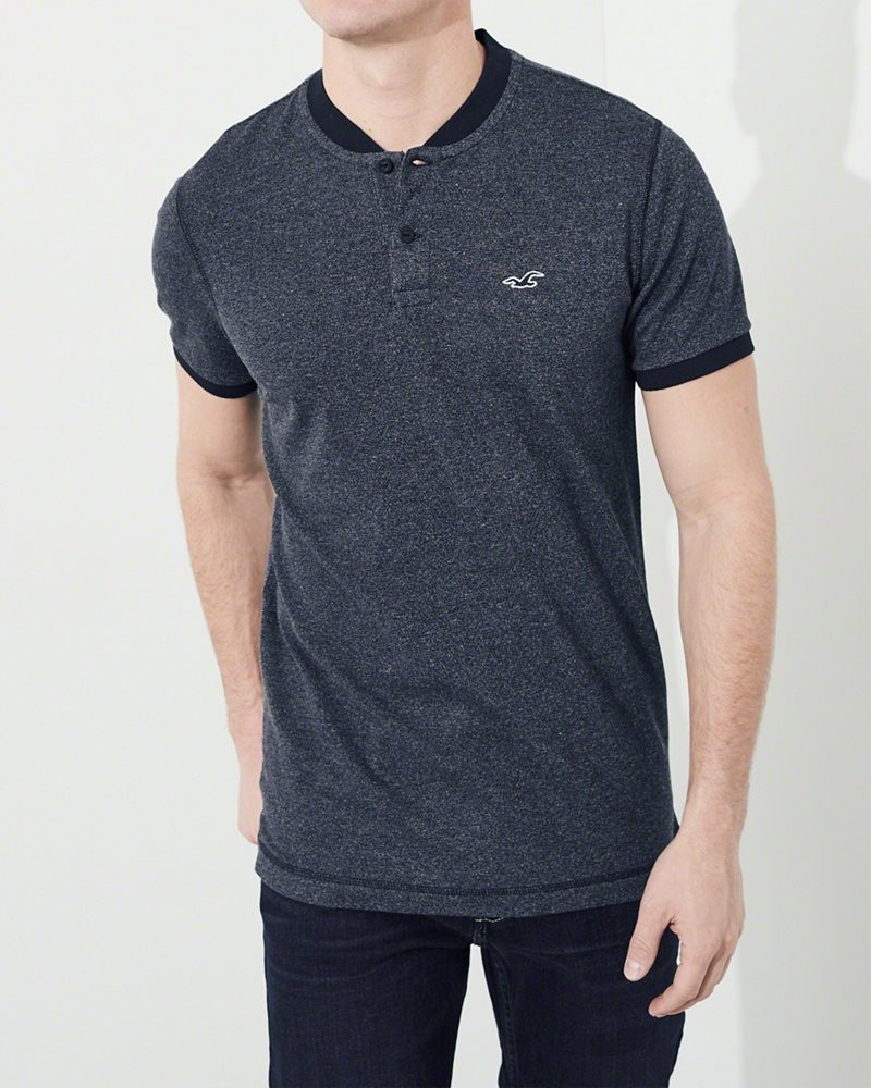 Hình Áo thun nam Hollister cổ trụ HCO-H10 Blade Collar Stretch Pique Polo