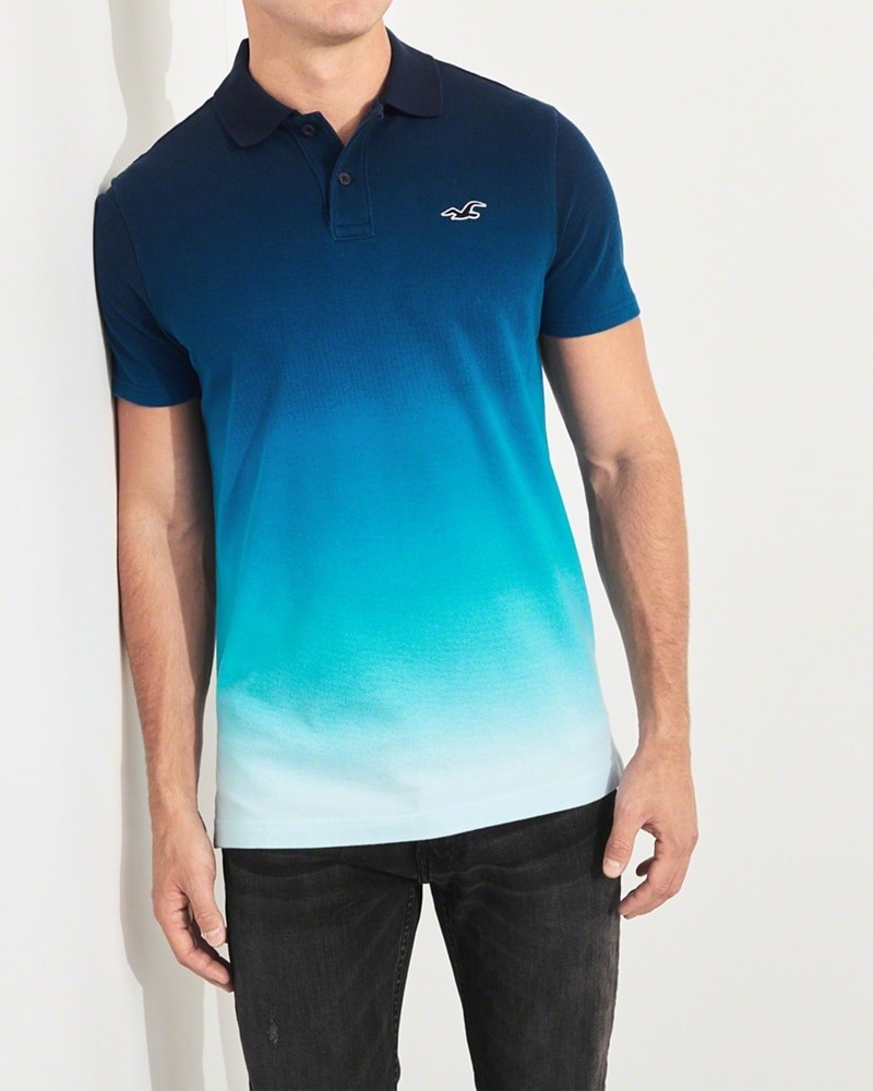 Hình Áo thun nam cổ bẻ Hollister HCO-P153 Stretch Ombré Polo