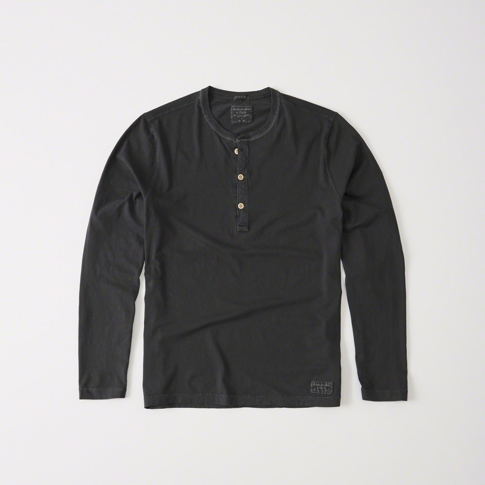 Hình Áo thun nam Abercrombie & Fitch AF-HL19 Garment Dye Long-Sleeve Henley