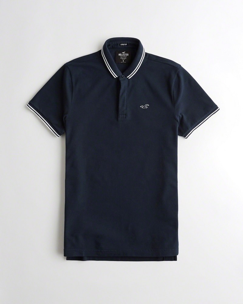 Hình Áo thun nam cổ bẻ Hollister HCO-P154 Stretch Shrunken Collar Polo