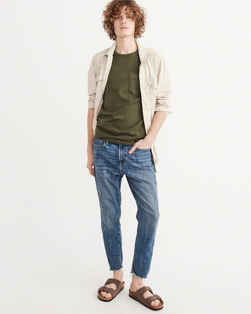 Hình Áo thun nam Abercrombie & Fitch AF-T237 Garment Dye Crew Tee