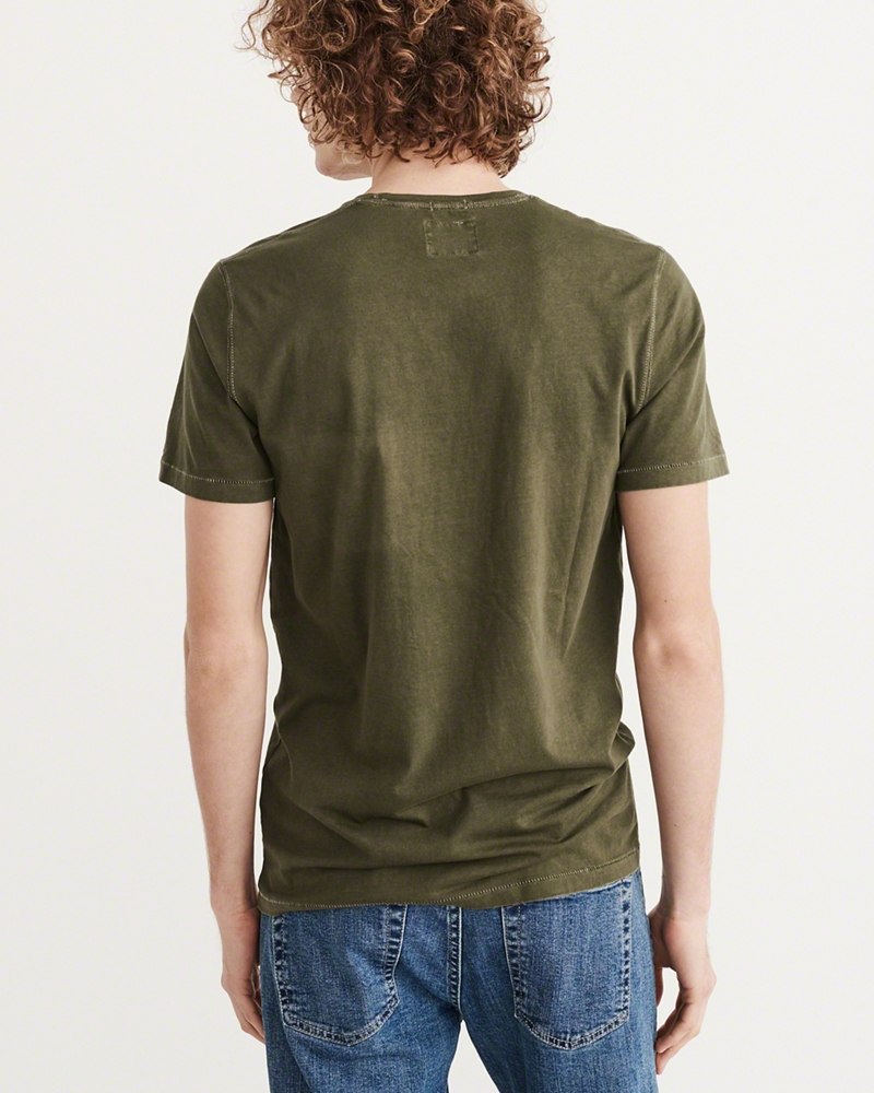 Hình Áo thun nam Abercrombie & Fitch AF-T237 Garment Dye Crew Tee