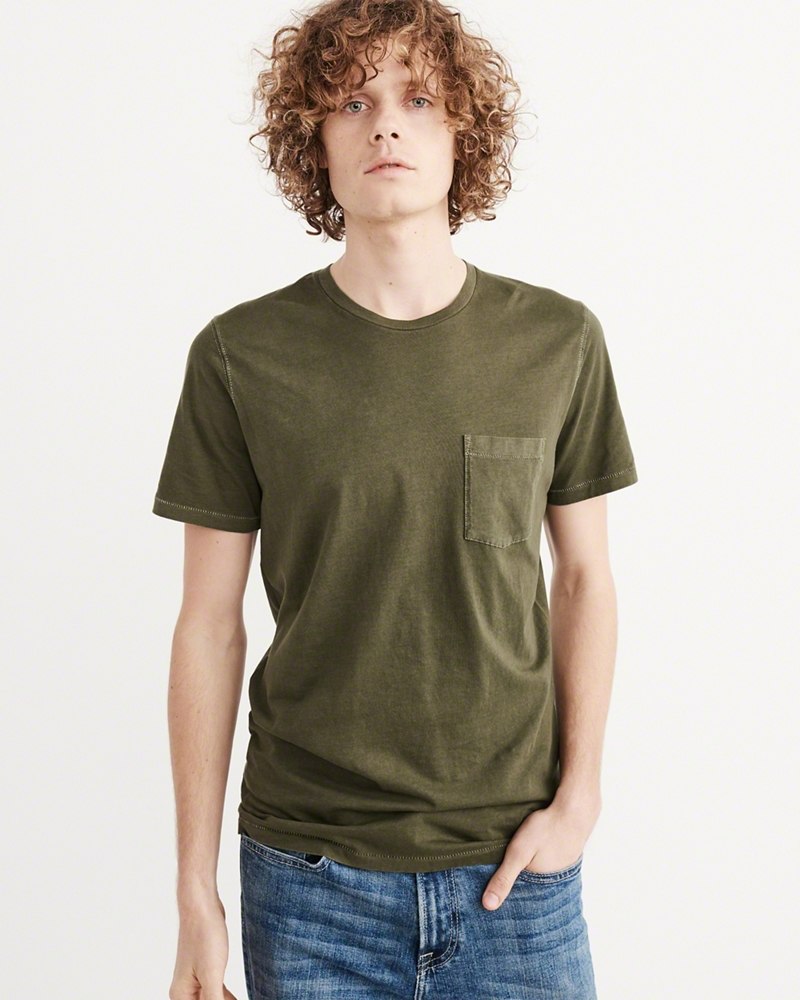 Hình Áo thun nam Abercrombie & Fitch AF-T237 Garment Dye Crew Tee