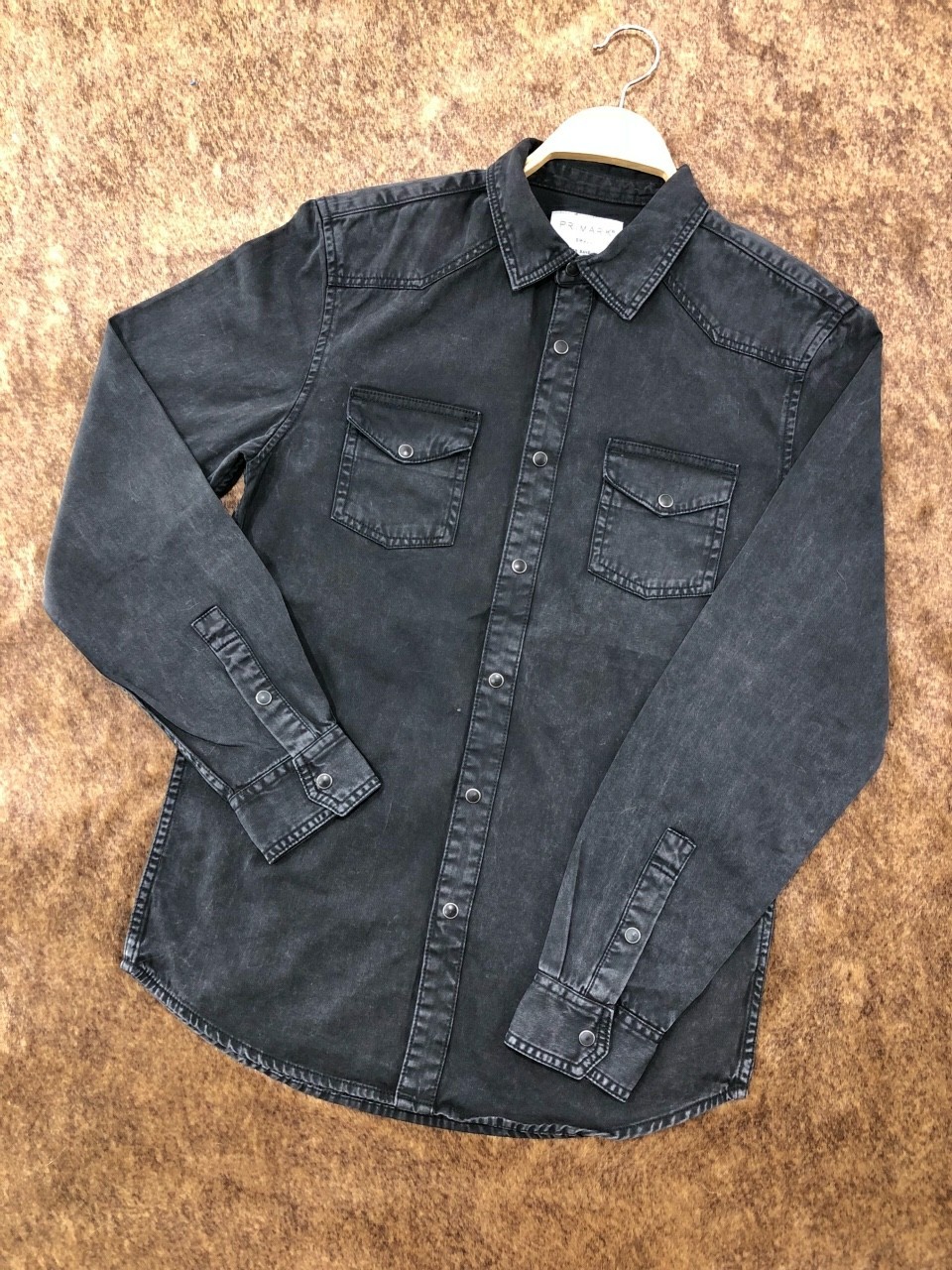 Hình Áo sơmi jean Primark PM-SM01 Pocket Denim Shirt