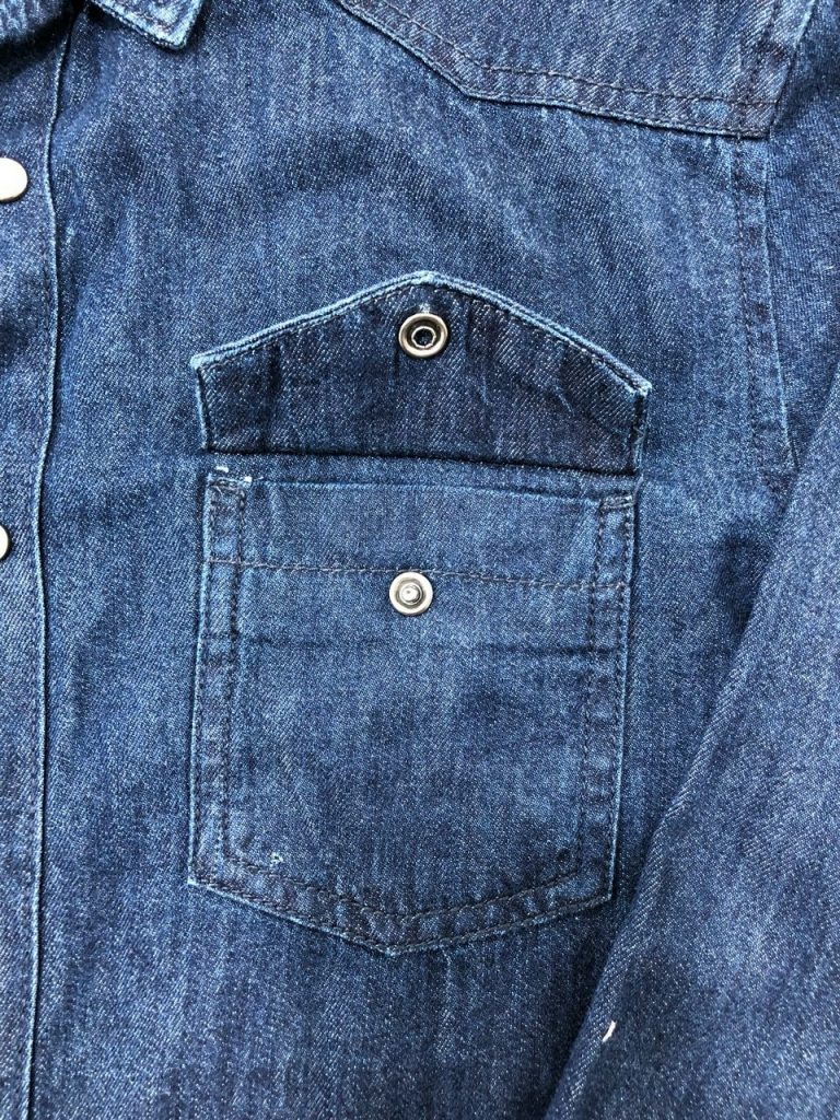 Hình Áo sơmi jean Primark PM-SM02 Pocket Denim Shirt