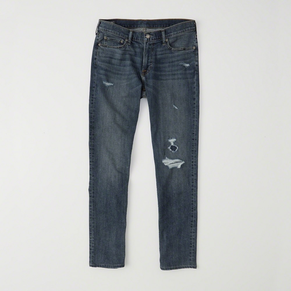 Hình Quần Jean nam Abercrombie & Fitch AF-US-J37 RIPPED ATHLETIC SKINNY JEANS