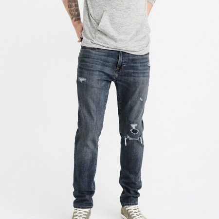 Hình Quần Jean nam Abercrombie & Fitch AF-US-J37 RIPPED ATHLETIC SKINNY JEANS