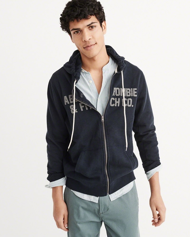Hình Áo khoác nam Abercrombie & Fitch AF-US-K11 LOGO GRAPHIC HOODIE