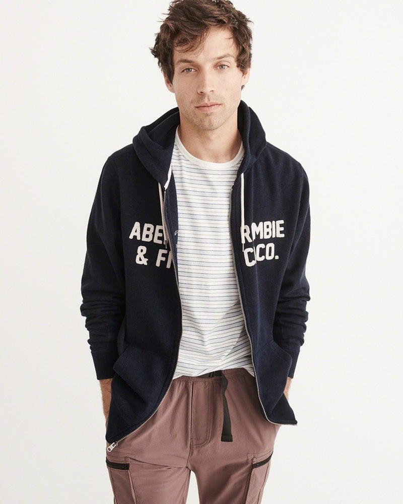 Hình Áo khoác nam Abercrombie & Fitch AF-US-K12 LOGO GRAPHIC HOODIE