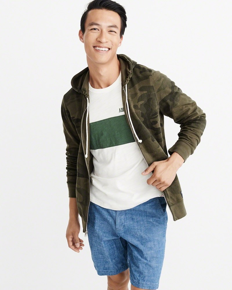 Hình Áo khoác nam Abercrombie & Fitch AF-US-K14 Full-Zip Hoodie