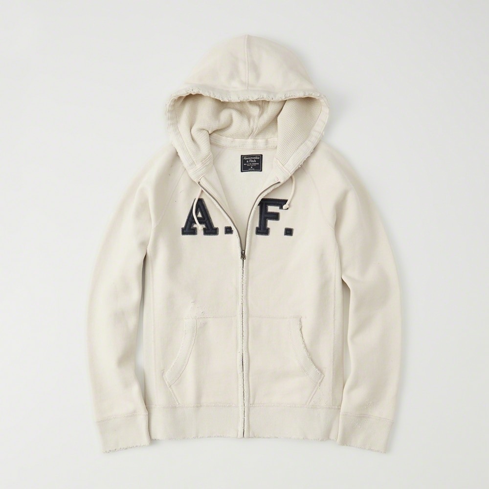 Hình Áo khoác nam Abercrombie & Fitch AF-US-K15 HEAVYWEIGHT APPLIQUE ZIP-UP HOODIE