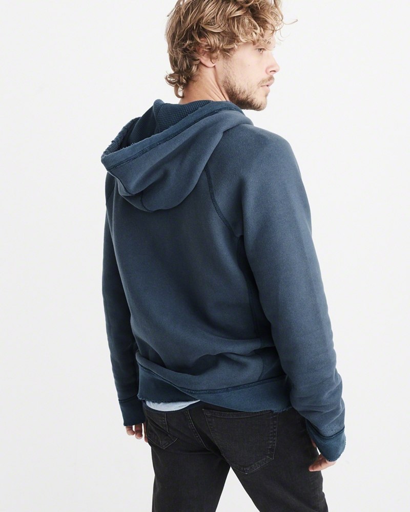 Hình Áo khoác nam Abercrombie & Fitch AF-US-K16 HEAVYWEIGHT APPLIQUE ZIP-UP HOODIE