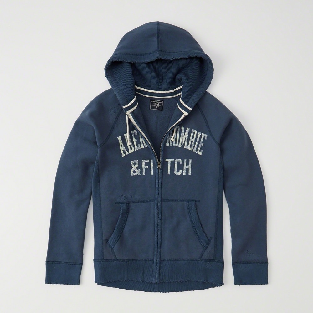 Hình Áo khoác nam Abercrombie & Fitch AF-US-K16 HEAVYWEIGHT APPLIQUE ZIP-UP HOODIE