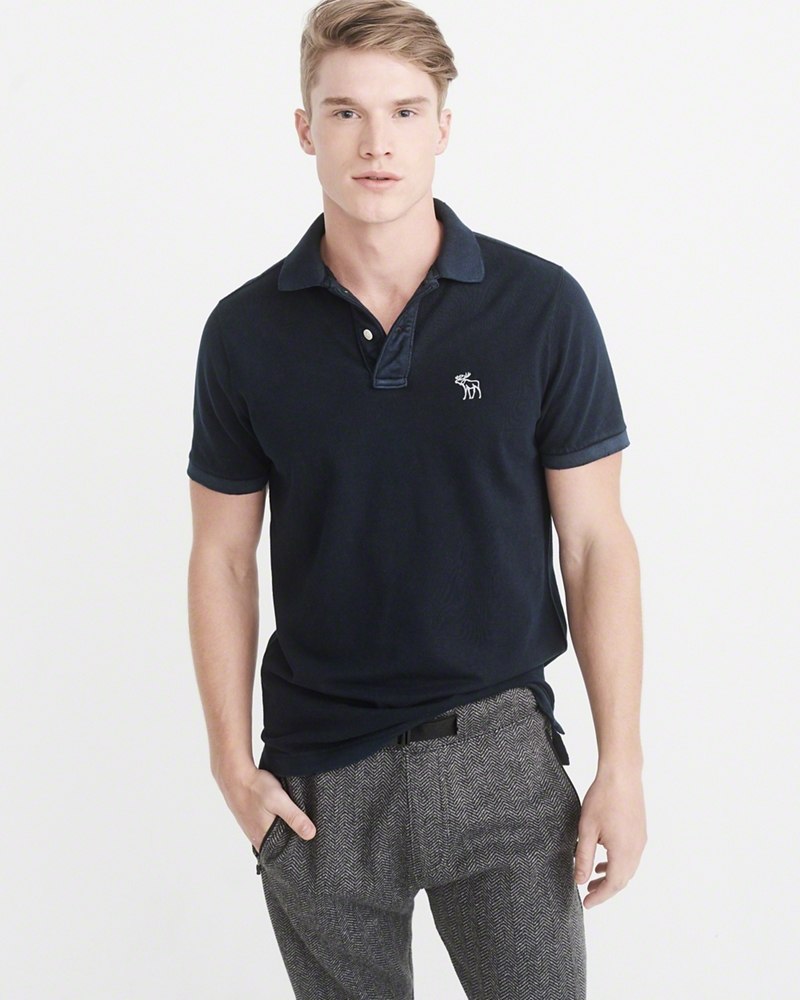 Hình Áo thun polo Abercrombie & Fitch AF-US-P29 Throwback Icon Polo