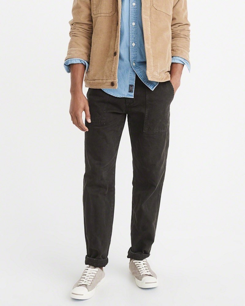 Hình Quần Khaki nam Abercrombie AF-US-Q11 Athletic Slim Utility Pants