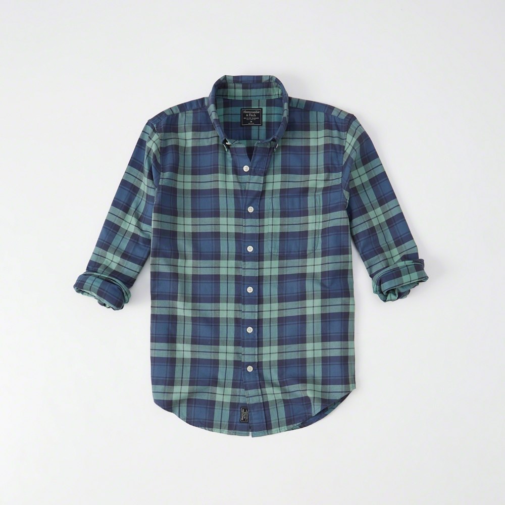 Hình Áo sơmi nam Abercrombie & Fitch AF-US-SM48 Washed Plaid Shirt