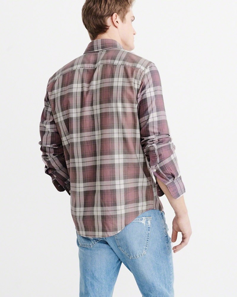 Hình Áo sơmi nam Abercrombie & Fitch AF-US-SM49 Washed Plaid Shirt