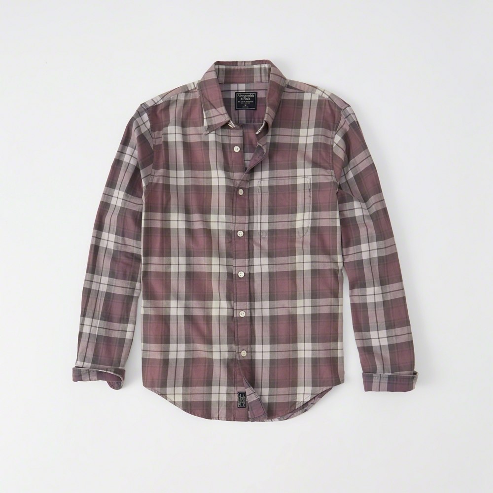 Hình Áo sơmi nam Abercrombie & Fitch AF-US-SM49 Washed Plaid Shirt