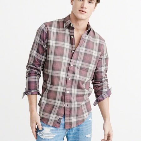 Hình Áo sơmi nam Abercrombie & Fitch AF-US-SM49 Washed Plaid Shirt