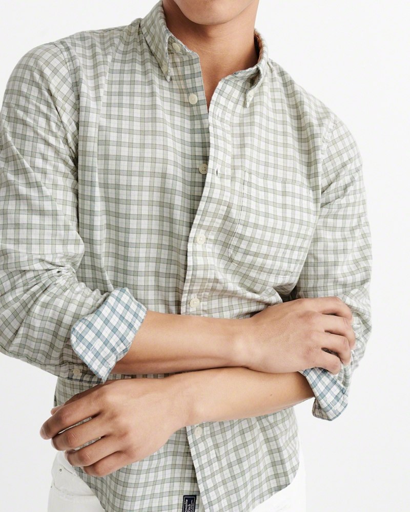Hình Áo sơmi nam Abercrombie & Fitch AF-US-SM50 Washed Plaid Shirt