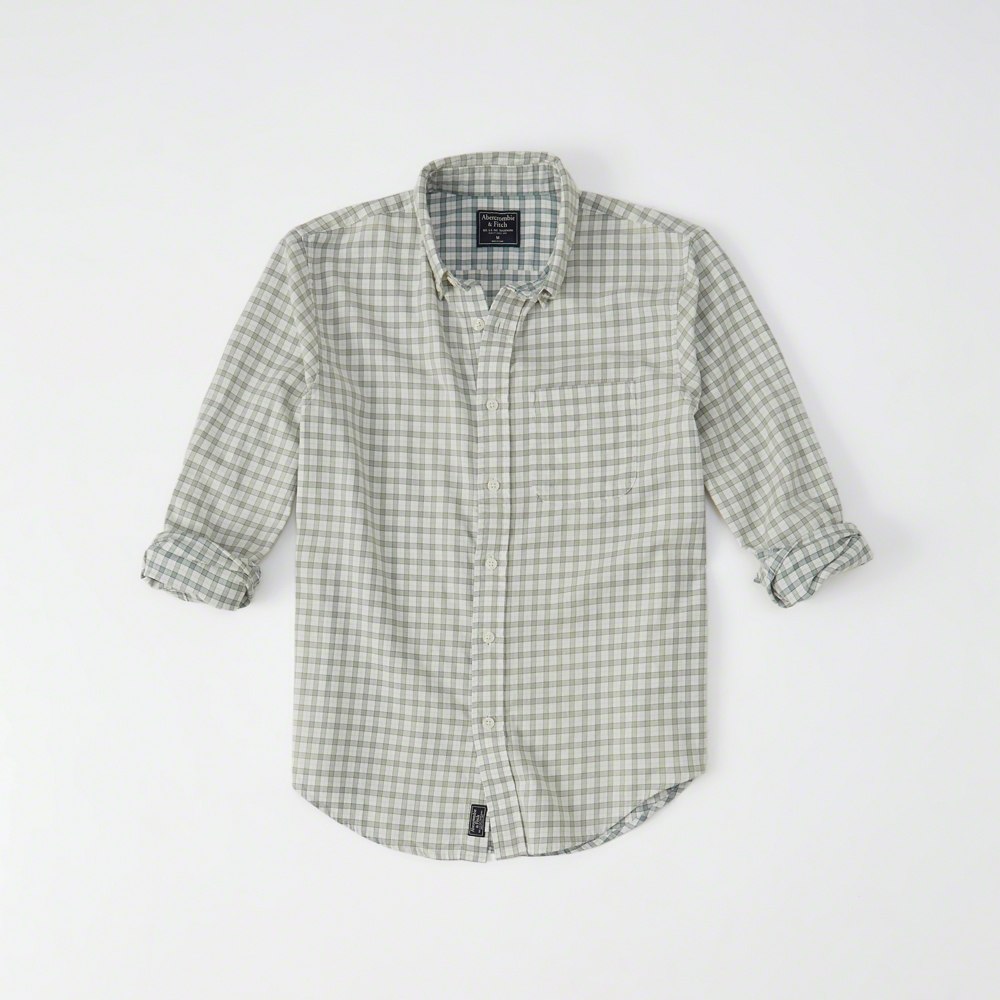 Hình Áo sơmi nam Abercrombie & Fitch AF-US-SM50 Washed Plaid Shirt