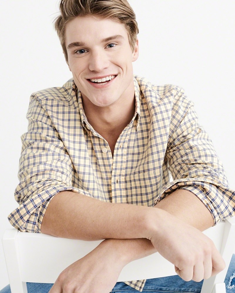 Hình Áo sơmi nam Abercrombie & Fitch AF-US-SM51 Washed Plaid Shirt