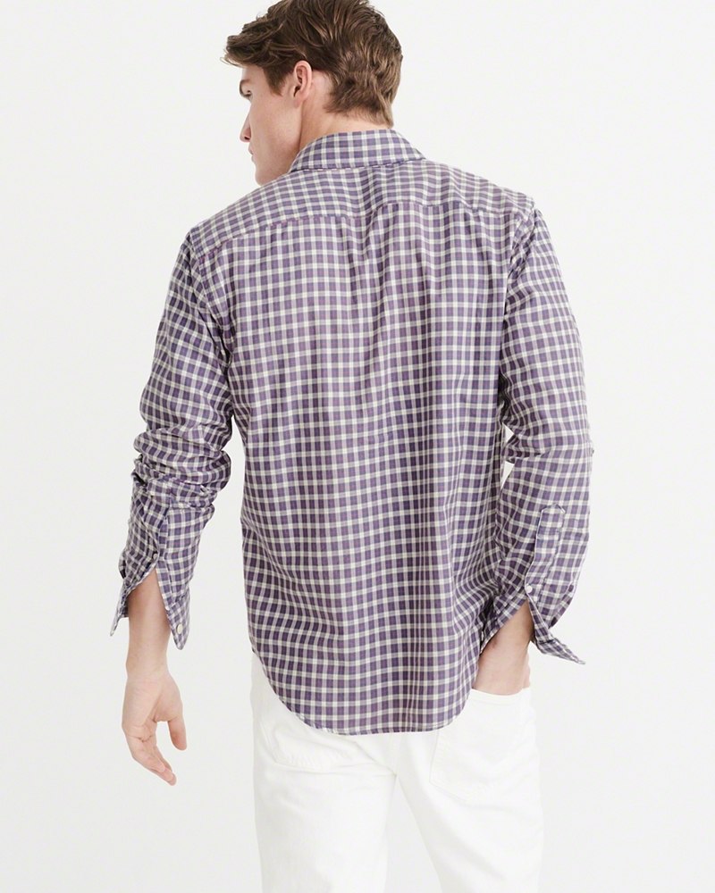 Hình Áo sơmi nam Abercrombie & Fitch AF-US-SM52 Washed Plaid Shirt