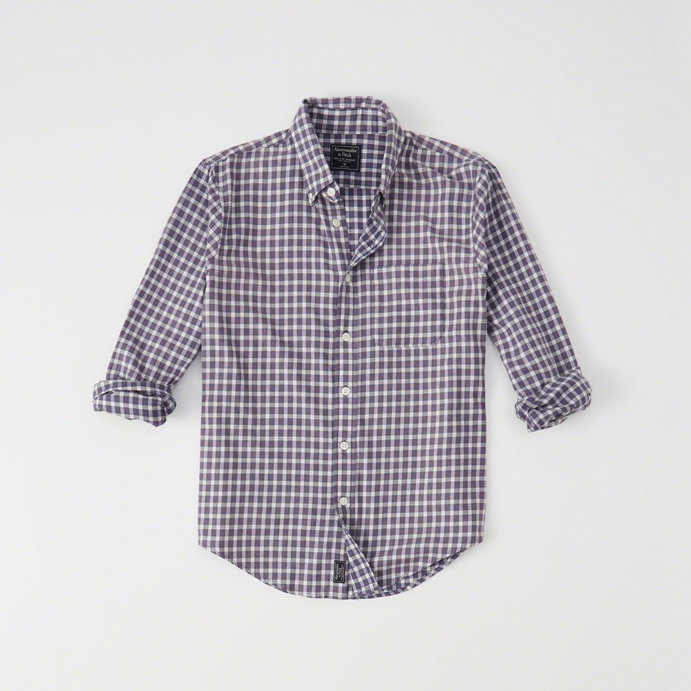 Hình Áo sơmi nam Abercrombie & Fitch AF-US-SM52 Washed Plaid Shirt
