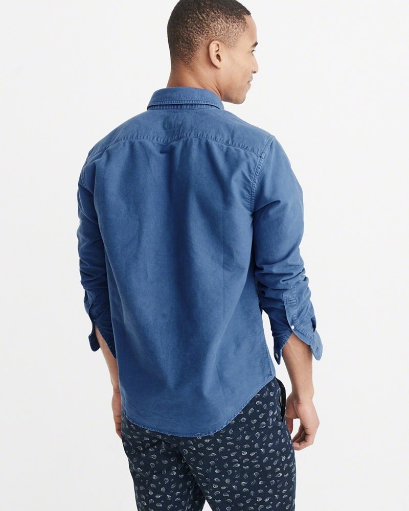 Hình Áo sơmi nam Abercrombie & Fitch AF-US-SM53 Garment Dye Oxford Shirt