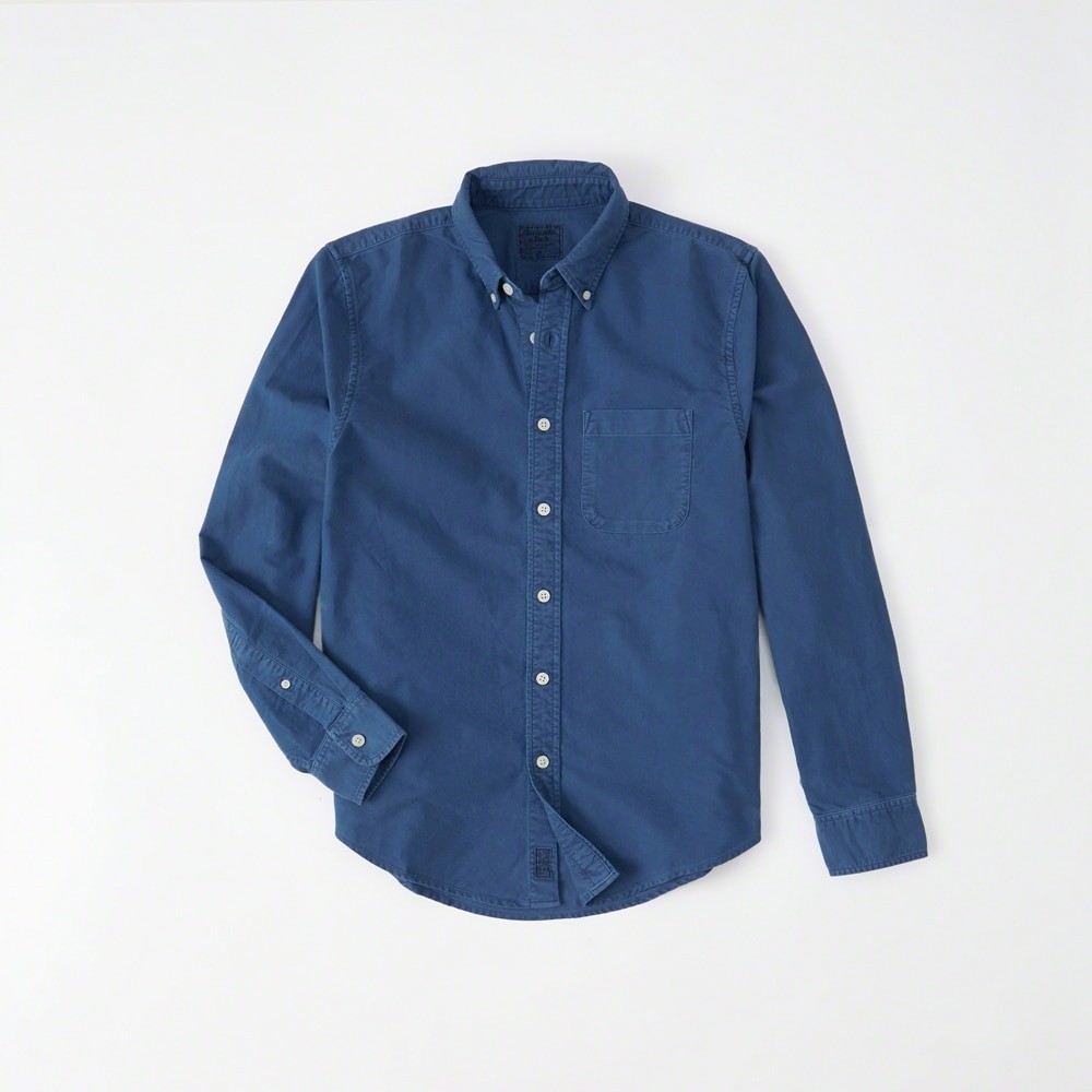 Hình Áo sơmi nam Abercrombie & Fitch AF-US-SM53 Garment Dye Oxford Shirt