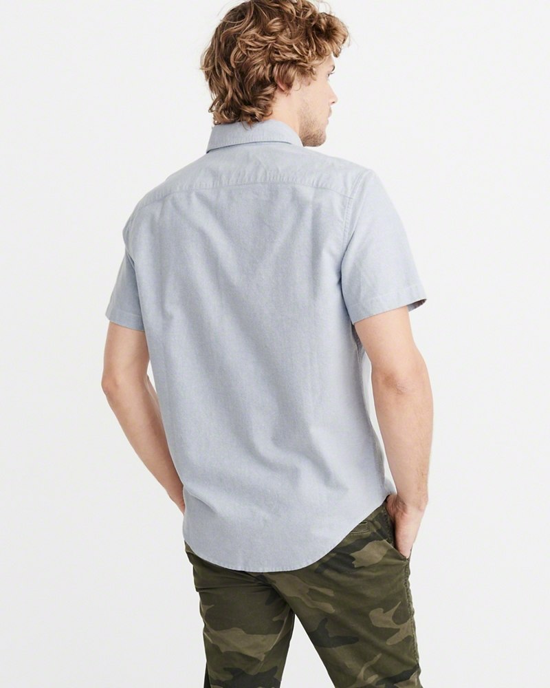 Hình Áo sơmi nam Abercrombie & Fitch AF-US-SM58 Icon Short-Sleeve Oxford Shirt