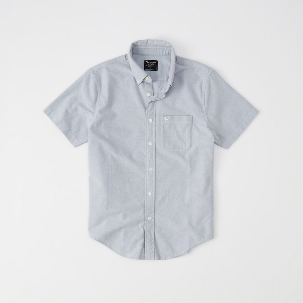 Hình Áo sơmi nam Abercrombie & Fitch AF-US-SM58 Icon Short-Sleeve Oxford Shirt