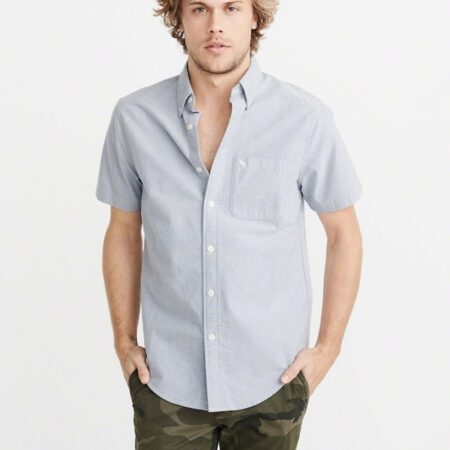 Hình Áo sơmi nam Abercrombie & Fitch AF-US-SM58 Icon Short-Sleeve Oxford Shirt