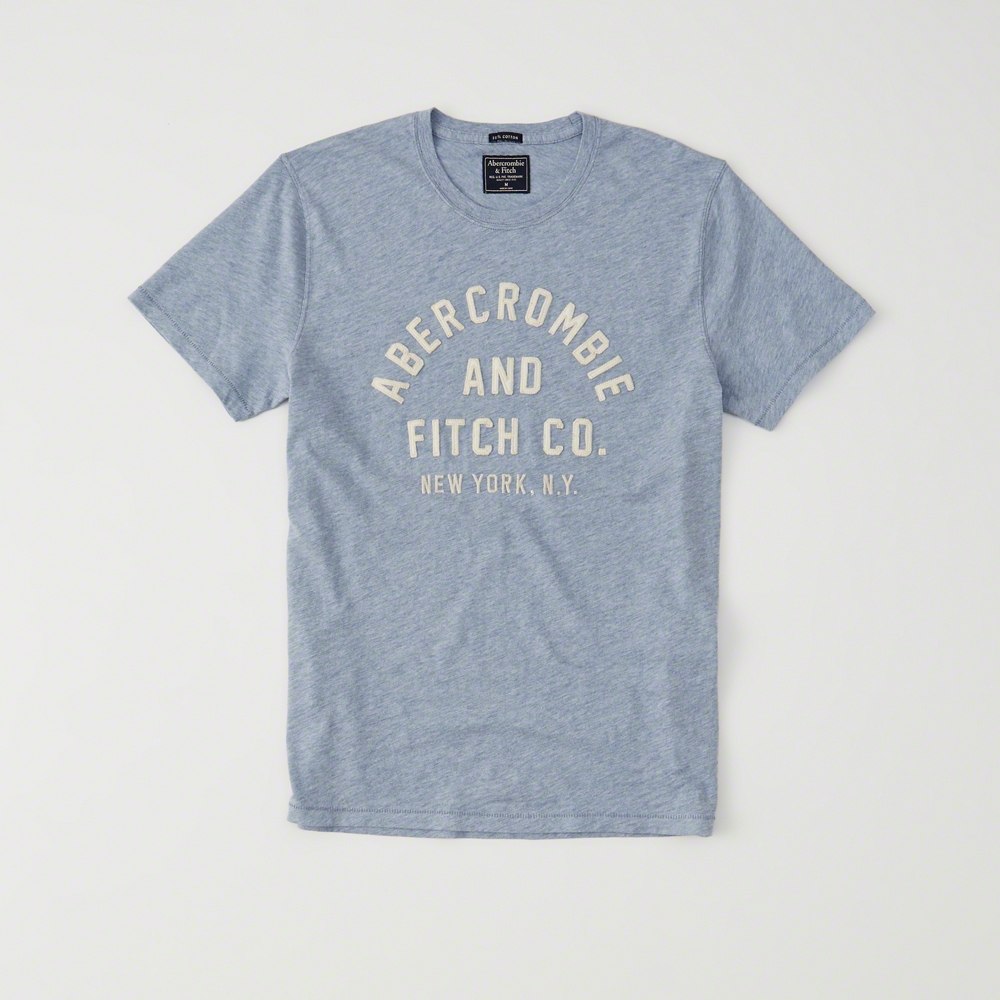 Hình Áo thun nam Abercrombie & Fitch AF-US-T14 APPLIQUE GRAPHIC TEE