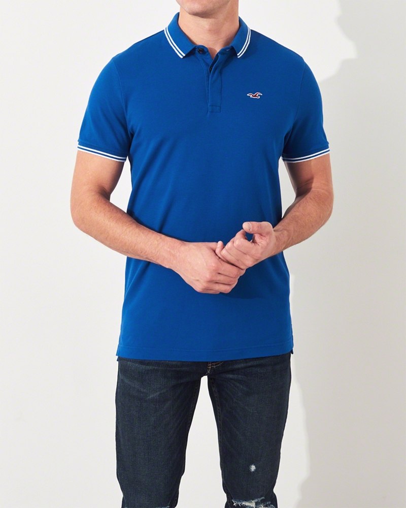 Hình Áo thun nam cổ bẻ Hollister HCO-P163 Stretch Slim Fit Polo