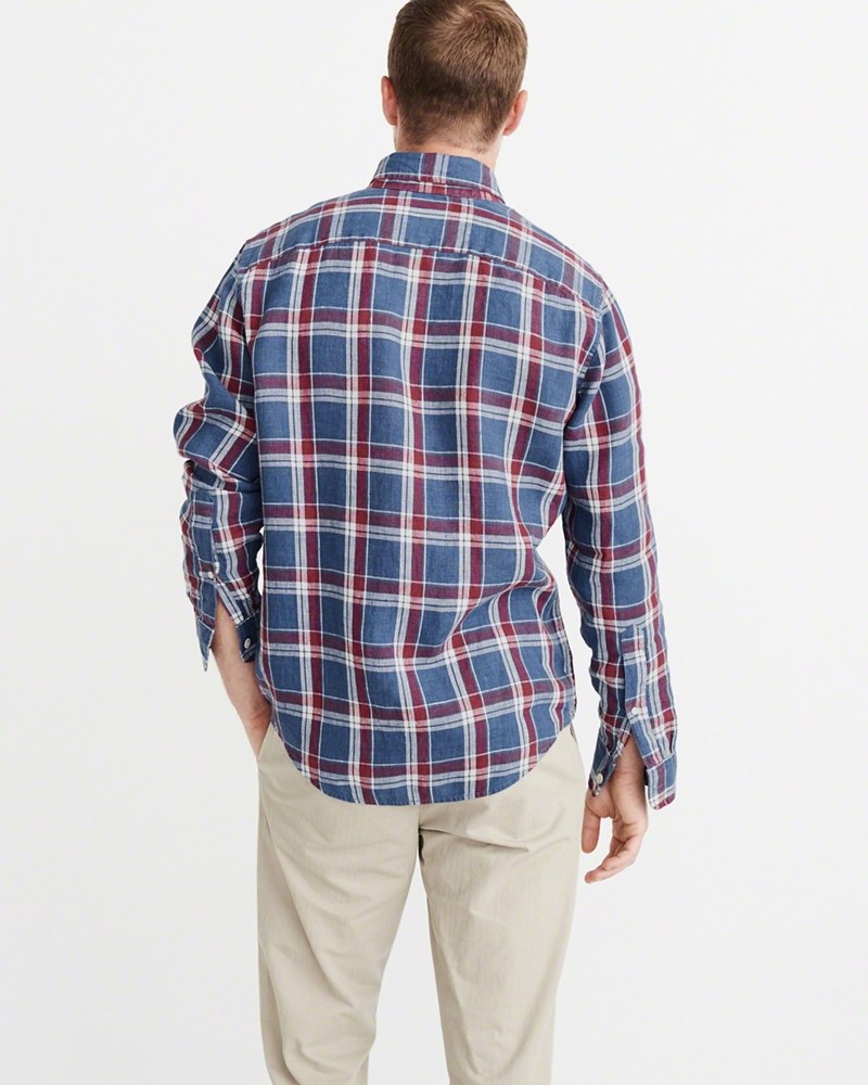 Hình Áo sơmi nam Abercrombie & Fitch AF-US-SM60 Linen Shirt
