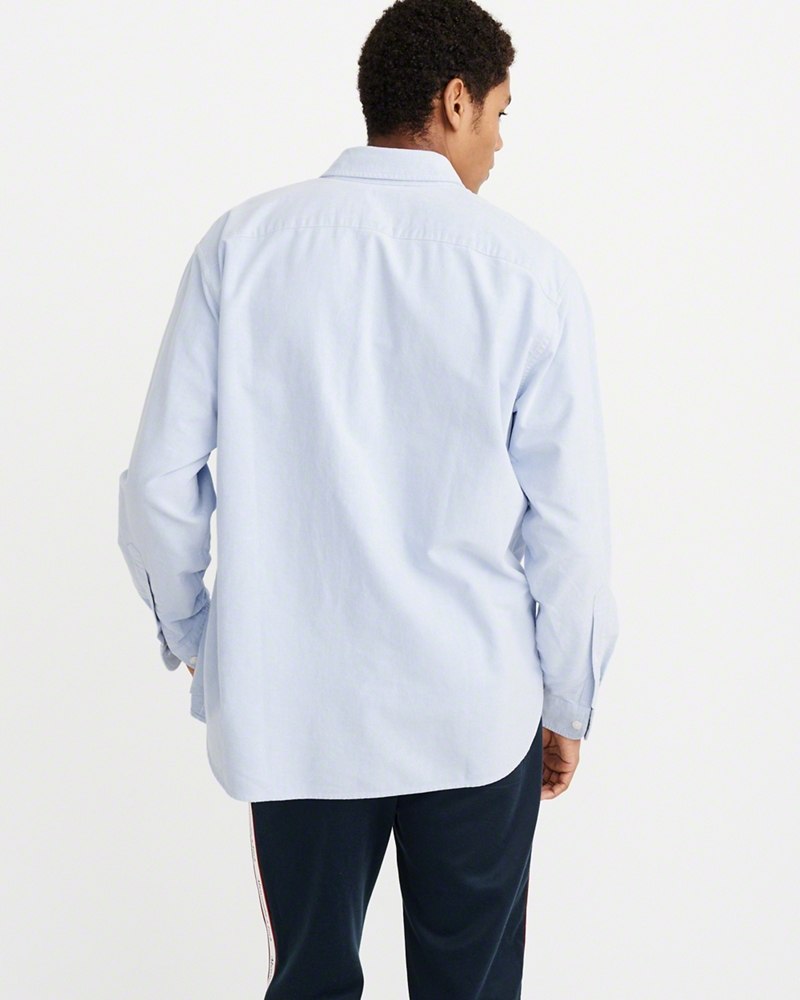 Hình Áo sơmi nam Abercrombie & Fitch AF-US-SM61 Oversized Oxford Shirt
