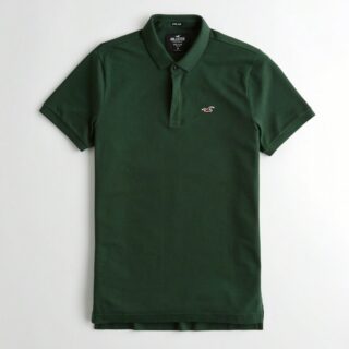 Hình Áo thun nam Hollister HCO-P183 Stretch Slim Fit Polo dark green