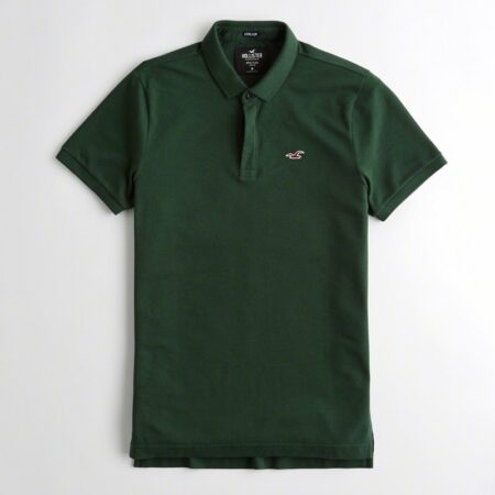 Hình Áo thun nam Hollister HCO-P183 Stretch Slim Fit Polo dark green