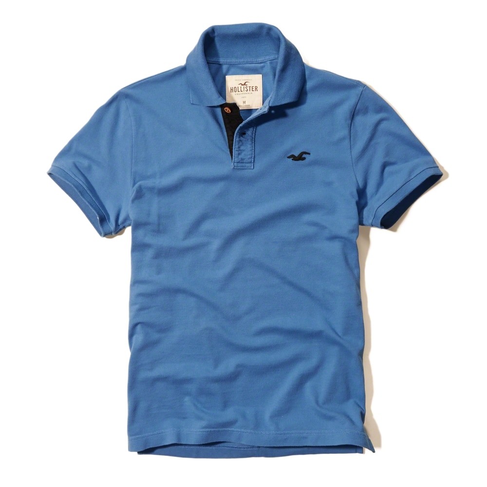 Hình Áo thun nam cổ bẻ Hollister HCO-P54 Icon Polo Blue