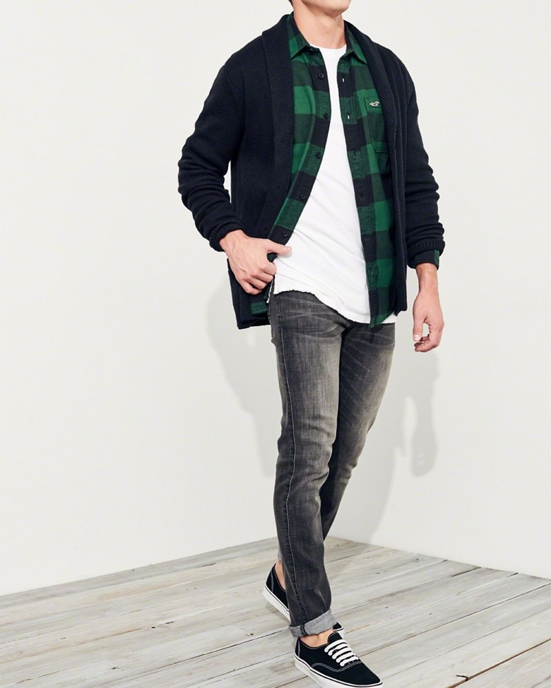 Hình Áo sơmi nam Hollister HCO-US-SM14 Plaid Flannel Shirt