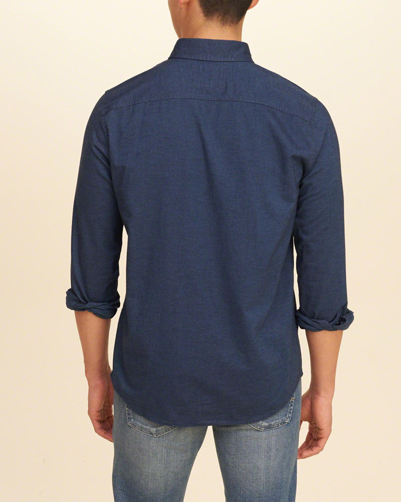 Hình Áo sơmi nam Hollister HCO-US-SM17 Stretch Oxford Shirts