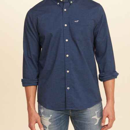 Hình Áo sơmi nam Hollister HCO-US-SM17 Stretch Oxford Shirts