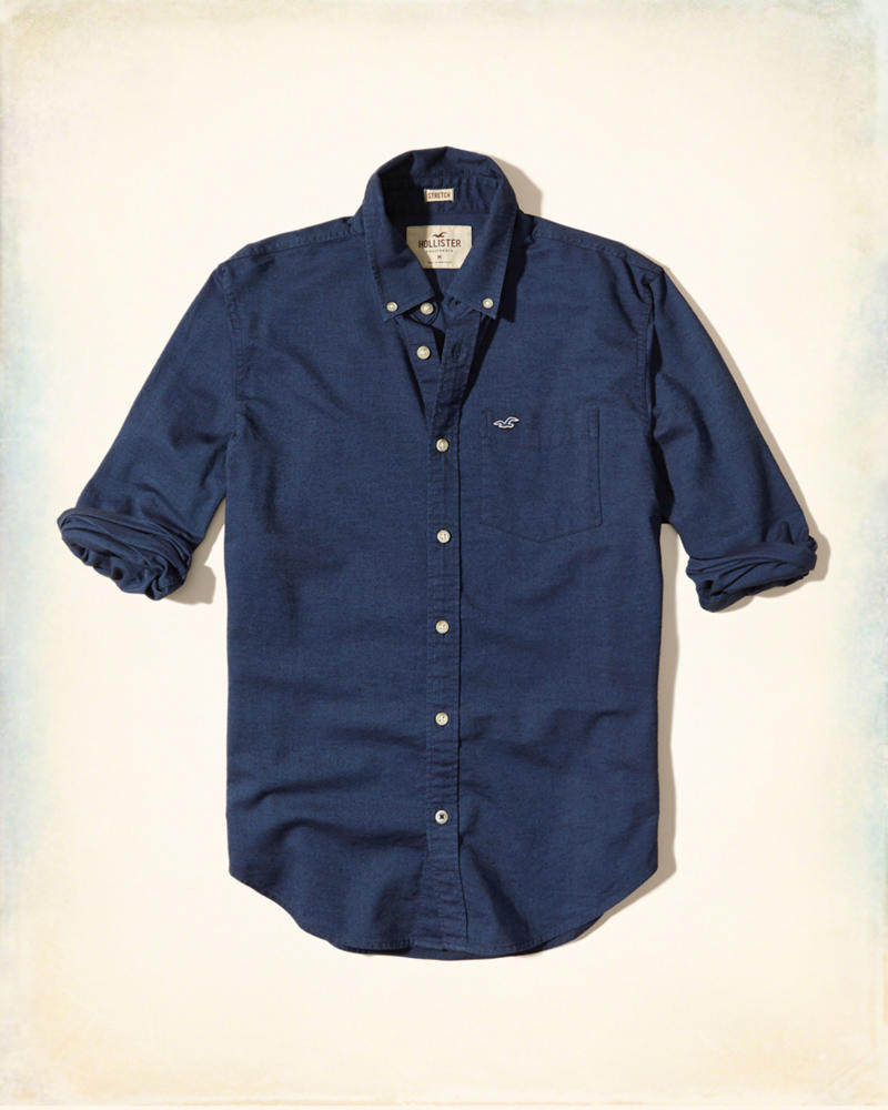 Hình Áo sơmi nam Hollister HCO-US-SM17 Stretch Oxford Shirts