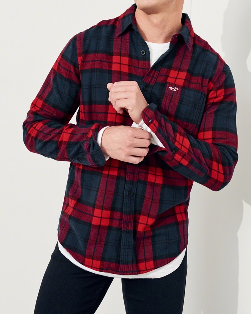 Áo sơ mi flannel tay dài nam 2022K40 CR