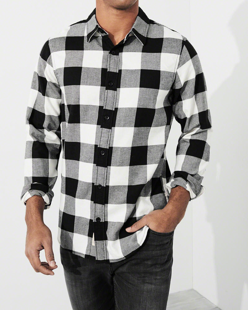 Hình Áo sơmi nam Hollister HCO-US-SM20 Lightweight Flannel Shirt