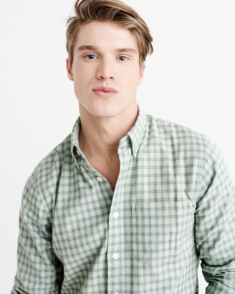 Hình Áo sơmi nam Abercrombie & Fitch AF-US-SM65 Washed Plaid Shirt