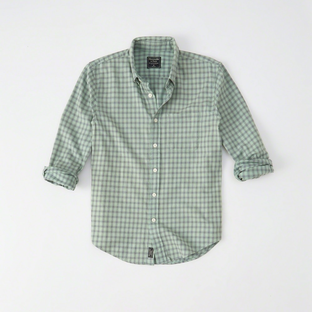 Hình Áo sơmi nam Abercrombie & Fitch AF-US-SM65 Washed Plaid Shirt
